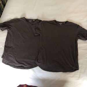 Brown Scallop Tee